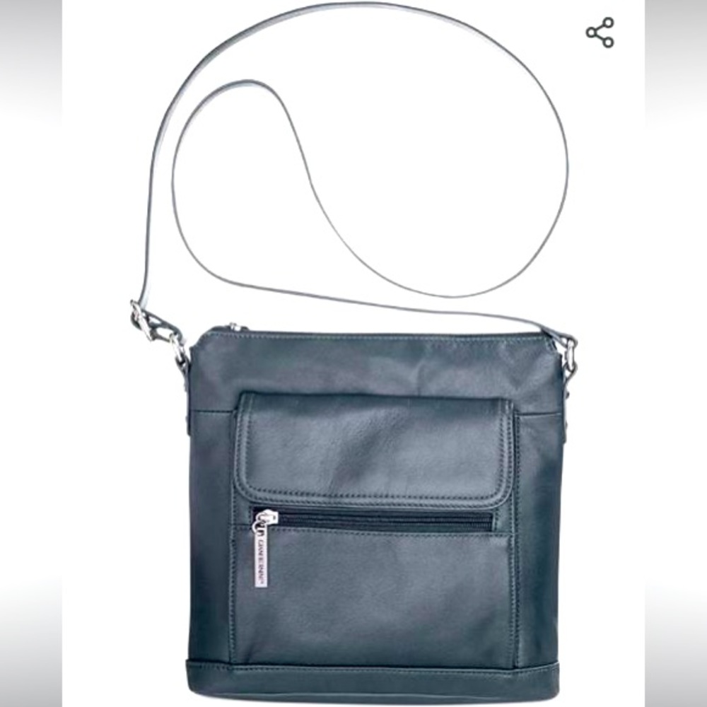 Giani Bernini leather crossover bag Seafoam green